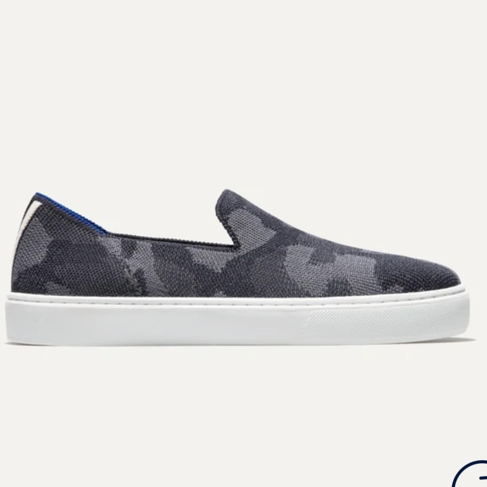 Rothy’s The Sneaker in grey camo